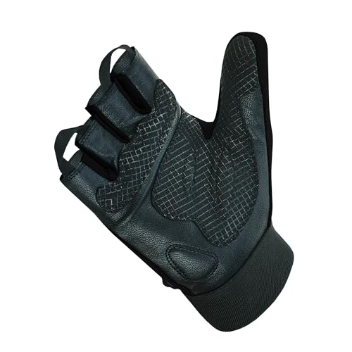 BTR Wheelchair Gloves for Men and Women | Mobility and Disability Gloves with Breathable, Lightweight Design, Non-Slip Grip, and Padded Palm Protection - color: All Black, size: X-Small