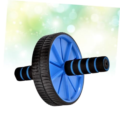 BESPORTBLE Double Wheel Abdominal Exercise Roller Mute Core Trainer for Ab Workout and Fat Burning Blue Ab Wheel for Home Gym Fitness Suitable for Men and Women Beginners to Pros