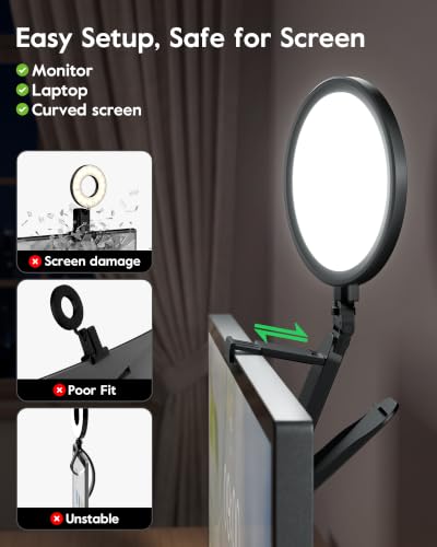 LitONES Ring Light for Computer, Eye-Care Lighting for Zoom Call, Streaming - color: BACK 1 PSC