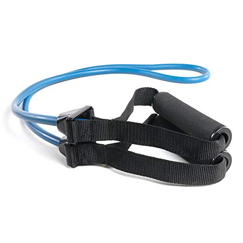 Power Systems Premium Versa-Tube Plus Double Tube Resistance Bands with Handles 48" Portable Latex Exercise Tubing, 6 Resistance Levels for Strength Training, Physical Therapy, Home Gym & Travel - color: Heavy, size: 48"