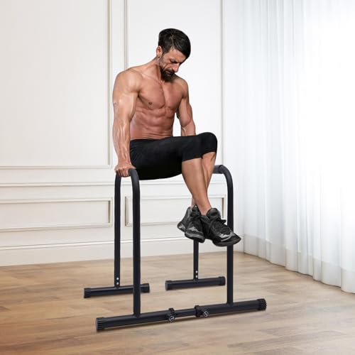 Dip Bar, Adjustable Dip Stand Station for Home Workout, Portable Parallel Bar, Heavy Duty Dip Stands for Home Gym