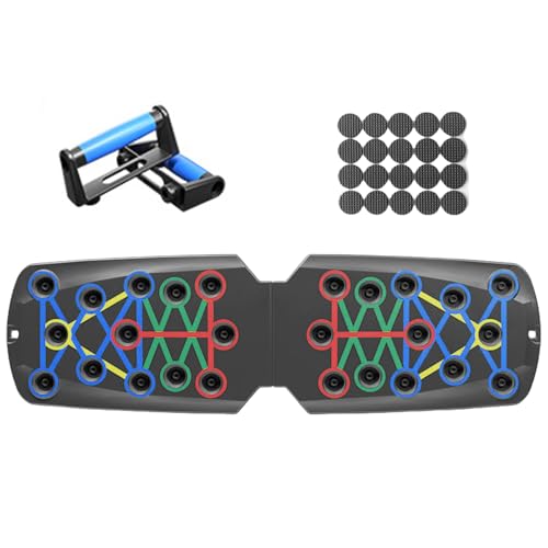 Push Up Boards Multifunctional Foldable Fitness Workout Push up Tool Pushup Stands Exercise Board Muscle Board for Home