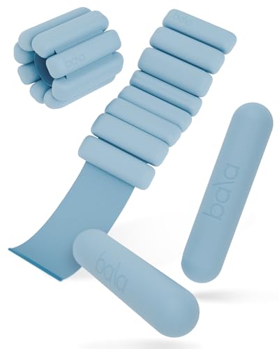 Bangles Wrist & Ankle Weights 2 Pound Pair and Bala Bars Dumbbell Set 2 Pound – Wearable Ankle Weights & Hand Weights for Fitness, Yoga & Strength Training