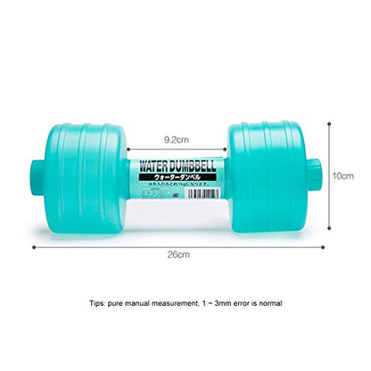 Random Water Filled Dumbbell Adjustable Weight Fitness Equipment For Women Home Office Workout Pink Green Polypropylene 26x10 cm 92 cm Handle