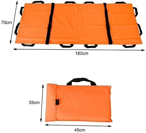 Portable Waterproof Soft Stretcher with 12 Handles - Emerncy Folding Stretcher for Hospitals, Sports Venues, and Ambulances - Ideal Transfer Board for Lifters - size: C