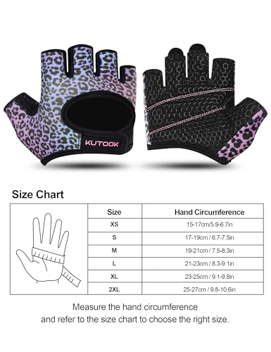 KUTOOK Weight Lifting Gloves for Women Gym Workout Gloves with Palm Protection & Extra Grip Breathable Exercise Gloves for Men Fitness