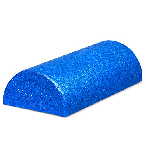 Yes4All High-Density EPP Half Round Back Roller Foam, Exercise Foam Roller for Yoga, Pilates & Stretching - 12, 18, 24, 36 inch - color: Blue, style: 12 inch