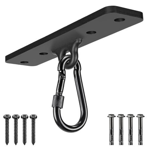 Dolibest Heavy Bag Hangers Brackets, Punching Bag Hangers, Heavy Bag Ceiling Mount for Body Weight Strength Training Systems, Aerial Yoga Swing & Hammock, Resistance Band