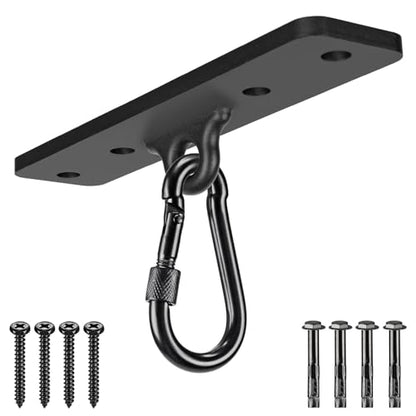 Dolibest Heavy Bag Hangers Brackets, Punching Bag Hangers, Heavy Bag Ceiling Mount for Body Weight Strength Training Systems, Aerial Yoga Swing & Hammock, Resistance Band