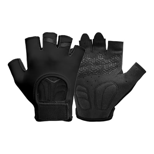 Workout Gloves for Women Lightweight Sweat-Wicking Breathable Gym Gloves with Silicone Grip, Padded Palm for Light Training Dumbbells, Cycling, Yoga, Pilates, Everyday Fitness - color: black, size: Medium