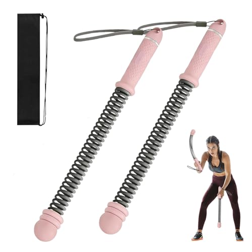 Adjustable Ropeless Battle Ropes for Home Gym for Men & Women,Adjustable Weights Cordless Battle Ropes with Storage Bag,Multifunctional Strength Training for Home & Gym - color: Pink