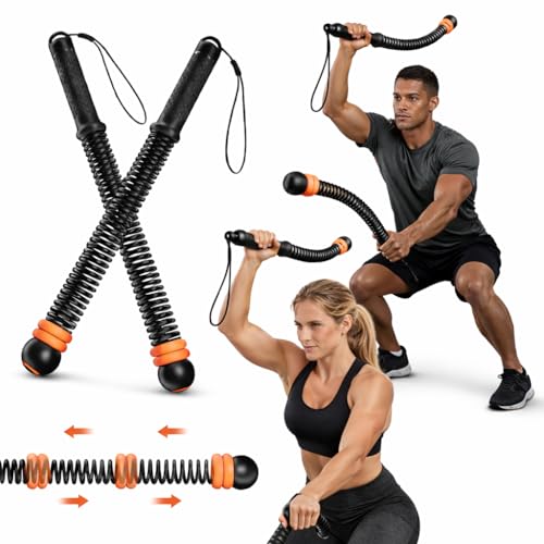 Portable Ropeless Battle Ropes, Heavy Duty Cordless Workout with Adjustable Weights, Cordless Fitness Men & Women Rope for Home Gym Strength Training & HIIT Low-Impact Equipment