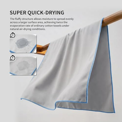 PROIRON Microfiber Towel,Quick Dry & Super Absorbent Towel,Travel & Gym & Camping Towel Lightweight for Swimming,Beach,Gym-32 x16“