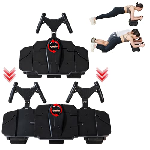 Partner Ab Roller Wheel with Elbow Support- Two-Person Core Trainer, Stable Home Gym Equipment for Couples to Strengthen Core Muscles