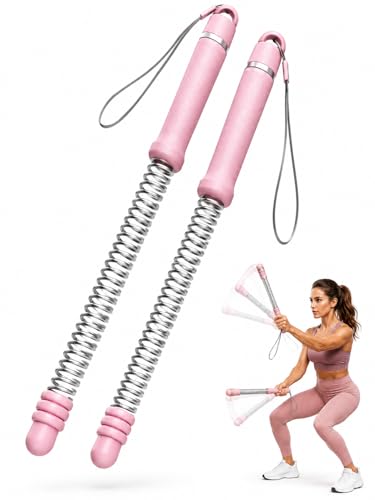 Weighted Cordless Ropeless Battle Ropes – Portable Home Gym Workout Rope for HIIT Training, Upper Body Strength & Core Endurance (Men & Women) - color: Pink