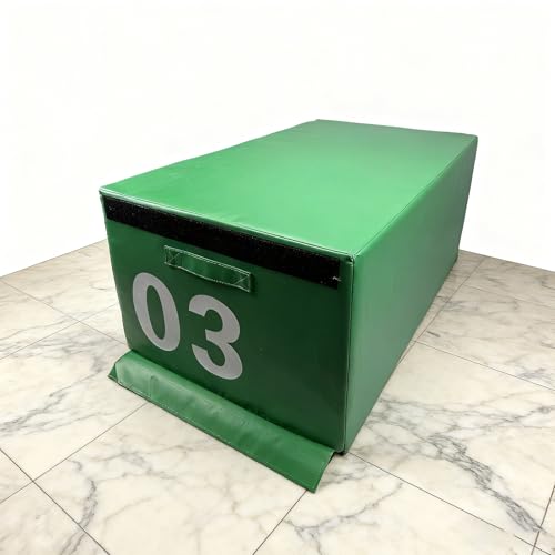 Stackable Foam Plyometric Jump Box, Free Combination Height Exercise Box Non-Slip Surface & Soft EPE Foam for Plyometrics HIIT Strength Training Home Gym(Size:03#-35.4 * 21.7 * 15.7in) - size: 03#-35.4*21.7*15.7in