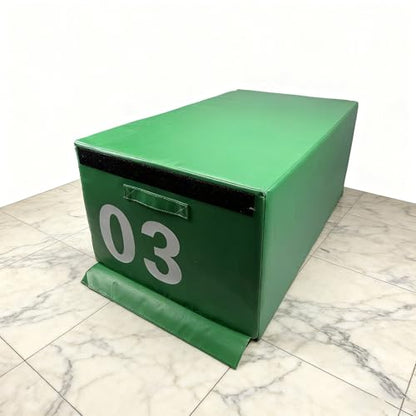 Stackable Foam Plyometric Jump Box, Free Combination Height Exercise Box Non-Slip Surface & Soft EPE Foam for Plyometrics HIIT Strength Training Home Gym(Size:03#-35.4 * 21.7 * 15.7in) - size: 03#-35.4*21.7*15.7in