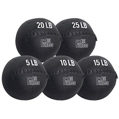 Fitness First Soft Wall Ball, 5-25 LBS, Durable Reinforced for Core Strength Building, Cardio - size: 10lb, new