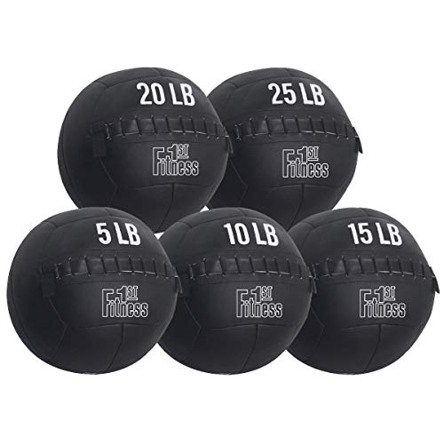 Fitness First Soft Wall Ball, 5-25 LBS, Durable Reinforced for Core Strength Building, Cardio - size: 20lb, new
