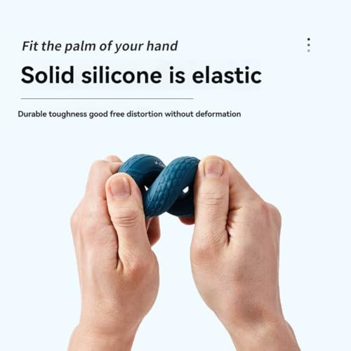 5PCS Grip Strength Trainer,Silicone Hand Grip Strengthener Ring,Finger Grip Workout Double Force Grip Rings