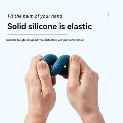 5PCS Grip Strength Trainer,Silicone Hand Grip Strengthener Ring,Finger Grip Workout Double Force Grip Rings