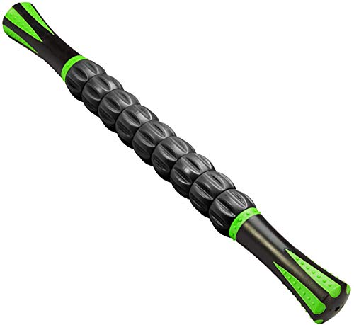 (TM) Muscle Roller Stick - Massage Tool for Releasing Myofascial Trigger Points, Reducing Muscle Soreness, Soothing Cramps and Relieving Muscle Pain