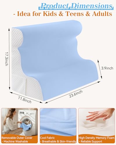 Reading Pillow for Sitting in Bed, Back Pillow for Sitting Up & Bed Wedge Pillow for Sleeping, Lumbar Rest & Neck Support Bed Pillows, Backrest Cushion for Reclining,Gaming,Resting,Watching TV