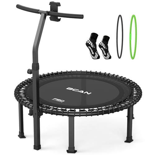 BCAN BT4 Soft Land Pro Adult Bungee Rebounder Trampoline Handle|FED Fitness - color: 40IN-Black