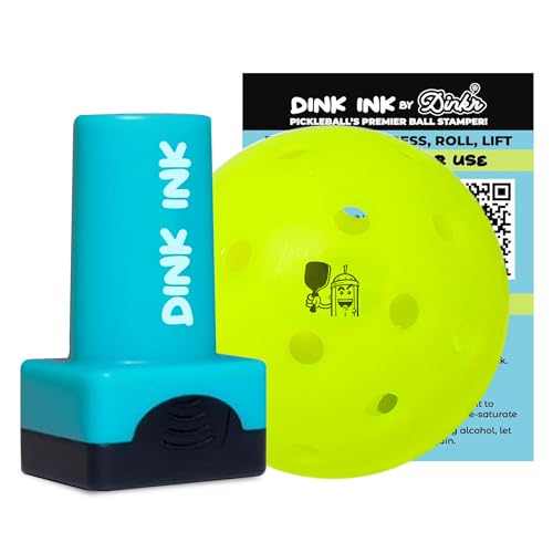 Dink Ink Pickleball Stamper – Fun Way to Mark Your Pickleballs | Great Gift for Pickleball Lovers | Easy to Use | No Mess | Long-Lasting Ink | Perfect Stocking Stuffer for The Holiday - color: Dill with Skill