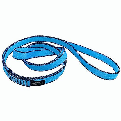 18MM Nylon Climbing Slings Runners 23 kN Strong Webbing Straps for Rock Climbing, Rappelling, Swing, Yoga Hammock etc - color: 1PC Blue, size: 24inch/60cm