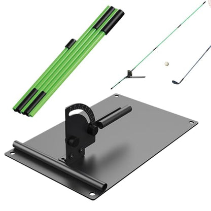 Golf Aiming Trainer – Angle Bracket Plate, Putting Practice Aid, Swing Pósture Corrector | Beginner Alignment System for Indoor Outdoor Golf Training