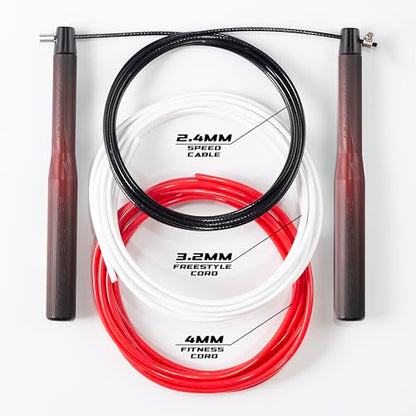Elite Jumps Sports Performance Speed Jump Rope Bundle - color: Red