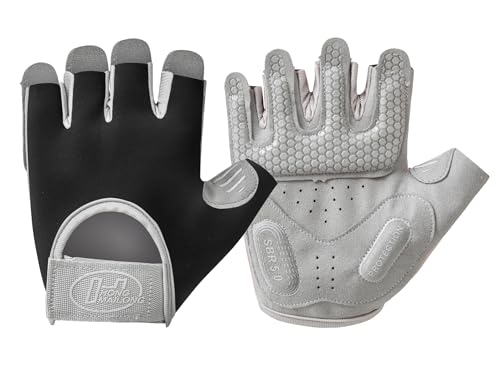 Workout Gloves for Women & Men, Anti-Slip Fingerless Gloves for Weightlifting, Mens Workout Gloves Gym Gloves Fitness Gloves