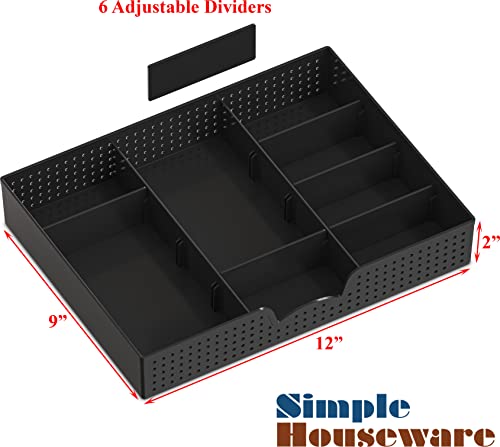 Simple Houseware Desk Monitor Stand Riser w/ Adjustable Tray, Espresso - color: Espresso