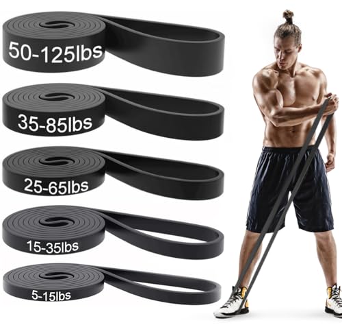Pull Up Bands, Resistance Bands Set, Exercise Workout Bands for Men & Women, Ideal for Body Stretching, Physical Therapy and Muscle Training