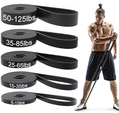 Pull Up Bands, Resistance Bands Set, Exercise Workout Bands for Men & Women, Ideal for Body Stretching, Physical Therapy and Muscle Training