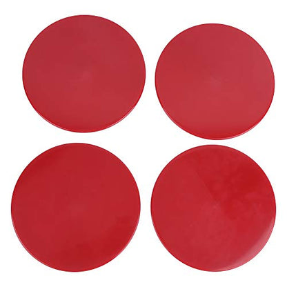 4 Pack Fitness Discs ABS Slider Plates for Full Body Workout Core Training Balance Exercise Home Gym Equipment Non Slip Surface 17.7cm Diameter
