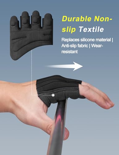 KUTOOK Weight Lifting Gloves Men Women One Piece Anti-Slip Workout Gloves - color: Black, size: Small