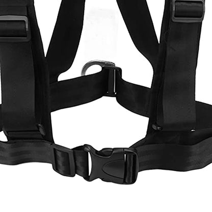 Sled Pulling Strap with Padded Shoulder Harness, Heavy Duty Nylon Resistance Training Equipment for Tire Sled Drag, Strength and Speed Workout for Football Runners