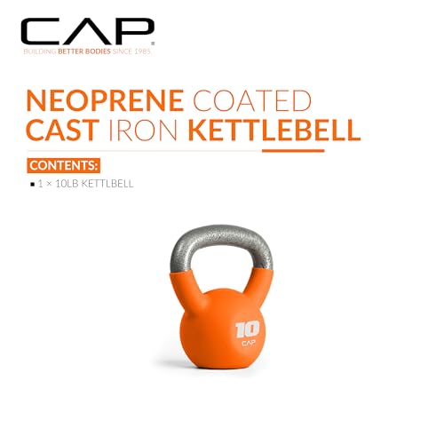 CAP Neoprene Coated Kettlebells - Multiple Sizes - size: 10.0 Pounds
