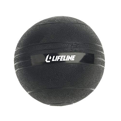 Lifeline Fitness Weighted Slam Ball - Easy to Grip Slam Ball for Home Gym and HIIT Workouts - style: 8 lb