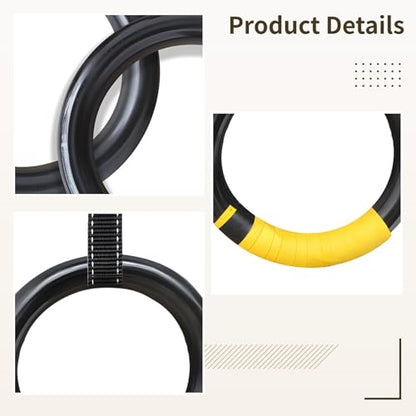 Professional Fitness Rings with Straps, Home Gym Exercise Equipment