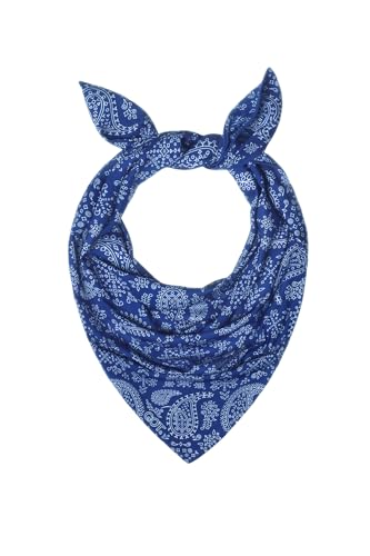 UPF 50+ Cooling Bandana for Men & Women - Thermoregulation, Moisture-Wicking, Sun Protection Bandana Neck Wraps - color: Navy Paisley