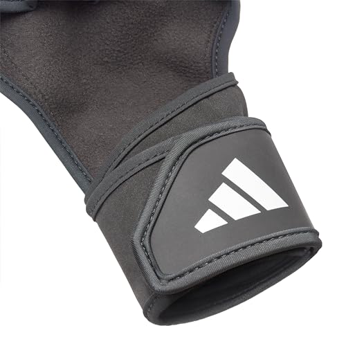 adidas Open-Back Training & Weightlifting Gloves, Fingerless Workout Gloves - size: Large