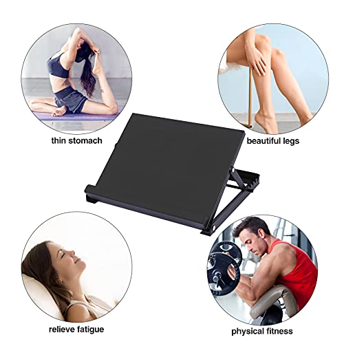 Steel Calf Stretcher,Portable Slant Board,Adjustable Ankle Incline Board and Stretch Board with Full Non-Slip Surface,5 Positions,16”x14