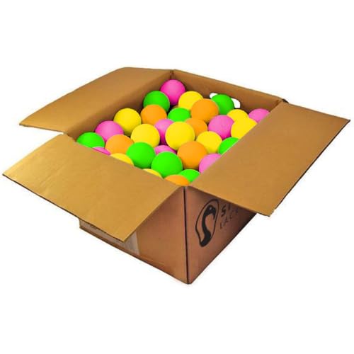 Signature Lacrosse Ball Set - Packs of 2, 4, 8, 12, and 120 - No Chemical Smell Massage Balls, Myofascial Release Tools, Back Roller, Muscle Knot Remover - color: Assorted, size: 100 Balls