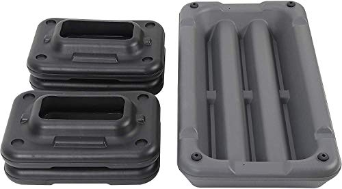 Sport Aerobic Step Platforms Workout Stepper Trainer Exercise Stepper with Nonslip Adjustable Risers for Fitness, Core, Strength, Stability, and Resistance Training
