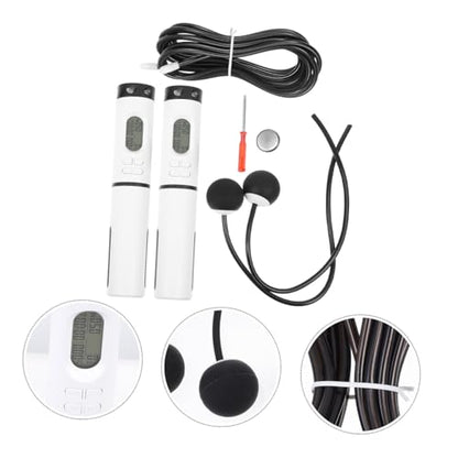 Luxshiny Smart Digital Cordless Jump Rope with Counter Indoor Skipping Rope for Fitness Exercise Design Anti-tangle Skipping for Men and Women