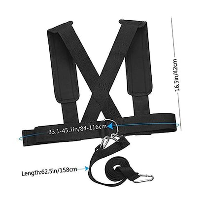 2pcs Resistance Belt for Fitness Workout Belt Weight-bearing Shoulder Straps Sled Harness