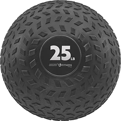 Champion Sports Rhino Fitness Slam Ball – Sand-Filled, Bounce-Resistant Ball for Strength & Conditioning, 6–50 lb - style: 25 Pound